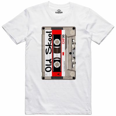 T Shirt Mens Old Skool C90 Cassette Music Design Regular Fit Cotton Tee