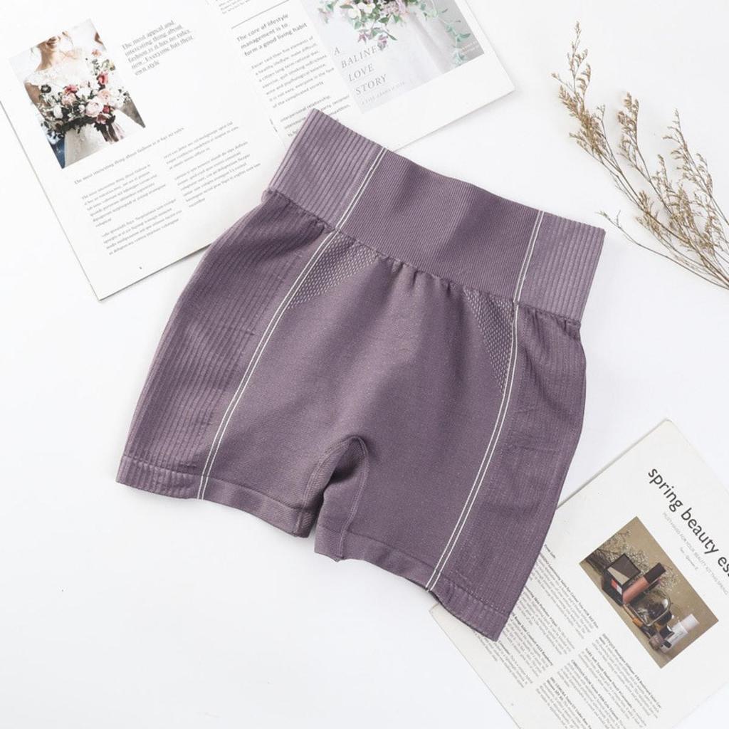 Women's High Waist Fitness Yoga Pant Seamless Fitness Outfits Thin Anti Exposure Sports Shorts for Ladies Outdoor Cycling Jogging Running