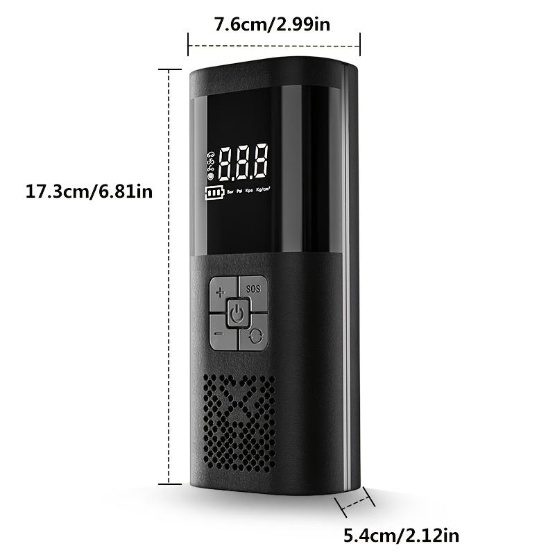 Tire Inflator Portable Air Compressor, 150PSI Car Tire Pump with Tire Pressure Gauge, One-Button Intelligent Cordless Tire Pump Suitable for Cars