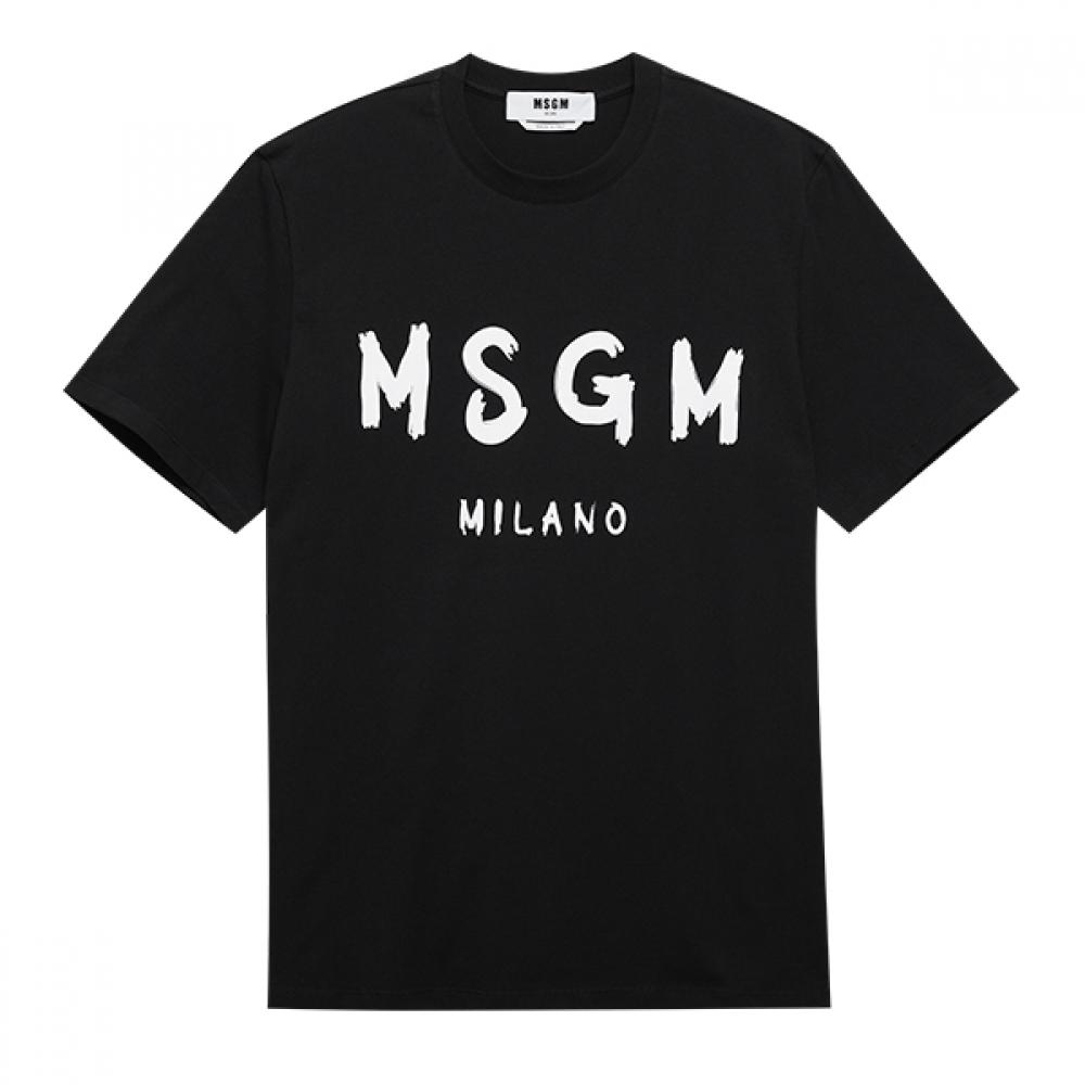 MSgm 2000mm510 200002 99 BruShed Logo Men S Short Sleeve Tee