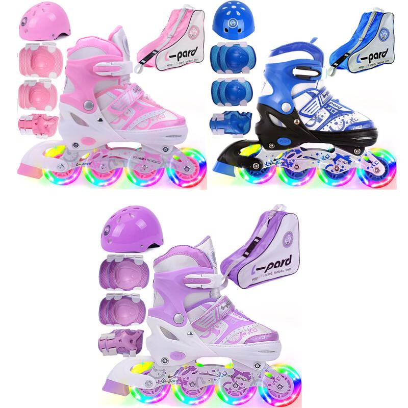 Jaguar Kids  Inline Roller Skates with Protective Gear M (35-38)