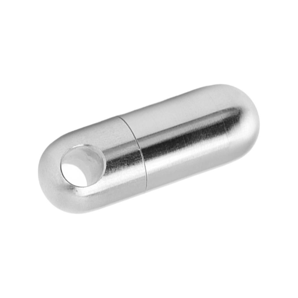 Portapillole da Tasca Piccolo Portachiavi Acciaio Inossidabile Portapillole Portatile Portachiavi per Esterno