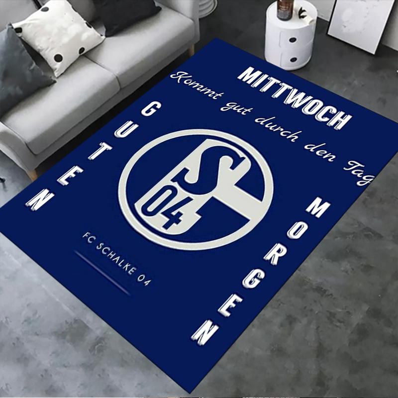 2025 New FC Schalke 04 Carpet Rug for Living Room Bedroom Home Sofa Decoration,Kids play Non-slip Floor Mat49