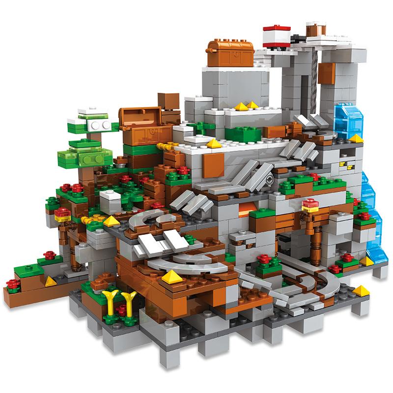 

1200 шт. механических пещерных детских развивающих строительных блоков, игрушки, рождественские и подарки на день рождения