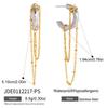 Youthway Minimalist Mixed Color Earrings For Women 18K Gold Plated Stainless Steel Tassel Earrings Fashion Jewelry Gift