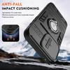 KEYSION Shockproof Armor Case for ZTE Axon 60 Silicone+PC Slide Camera Protection Ring Stand Phone Cover for ZTE Axon 60 Lite