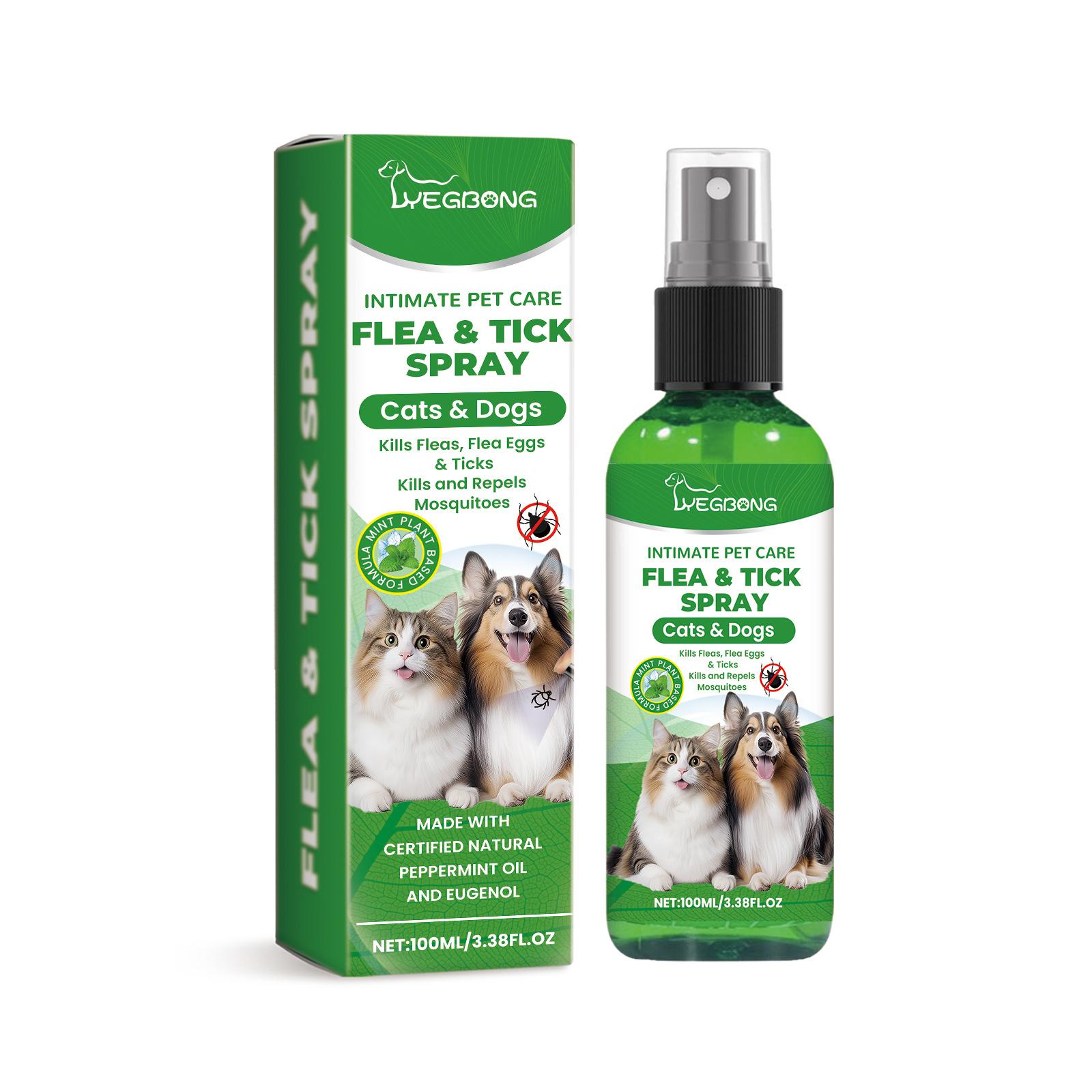 

YEGBONG Ring Out для домашних животных: Control & Help Strigworm | Clean Pets Skin & Paws | Recovery & Itch Relief Успокаивающий спрей 100ml