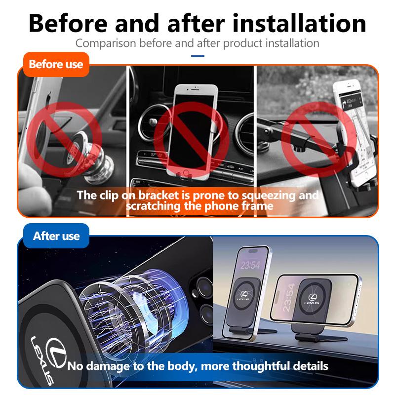 CKU5 For Lexus Car Mobile Car Phone Holder Dashboard Car Accessories CT ES GS NX IS250 RX350 IS200 LX570 UX250h CT200h