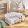 U Shape Refrigerator Eggs Holders With Rolling Design 2 Layer Clear Kitchen Storage For Holders And Restaurant