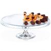 Elegant Glass Cake Stand On Foot 32cm Round Dessert Platter