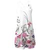 Elegant Women Summer Vintage Beach Sleeveless 3d Floral Print Boho Tank Dress