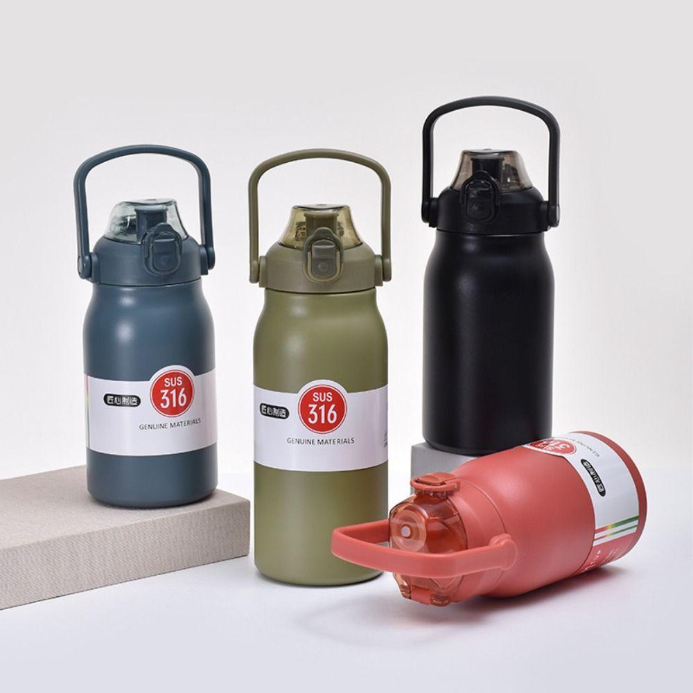 1200ml Sports Thermos Bottle Large Capacity Travel Insulated Cup Milk Tea Cup Vacuum Flask  Sports