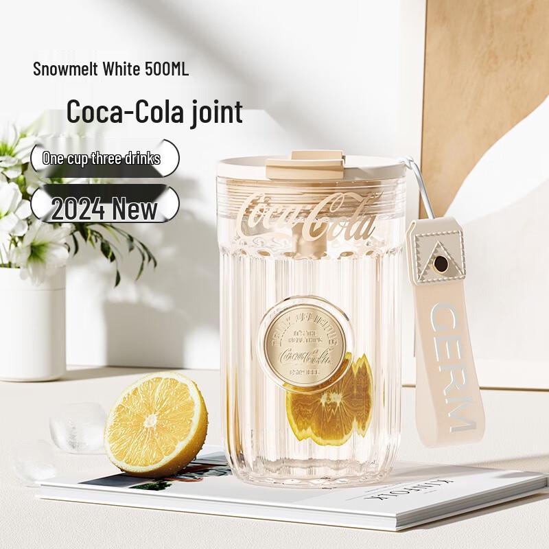 GEOMINI Coca-Cola Badge Series 500ml Insulated Straw Cup