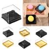 China Mittherbstfest Weihnachten Cupcake-Verpackung Hochzeitsfeier Süßigkeitenbox Quadratisch Mondkuchen Mondkuchenbehälter Verpackungsbox