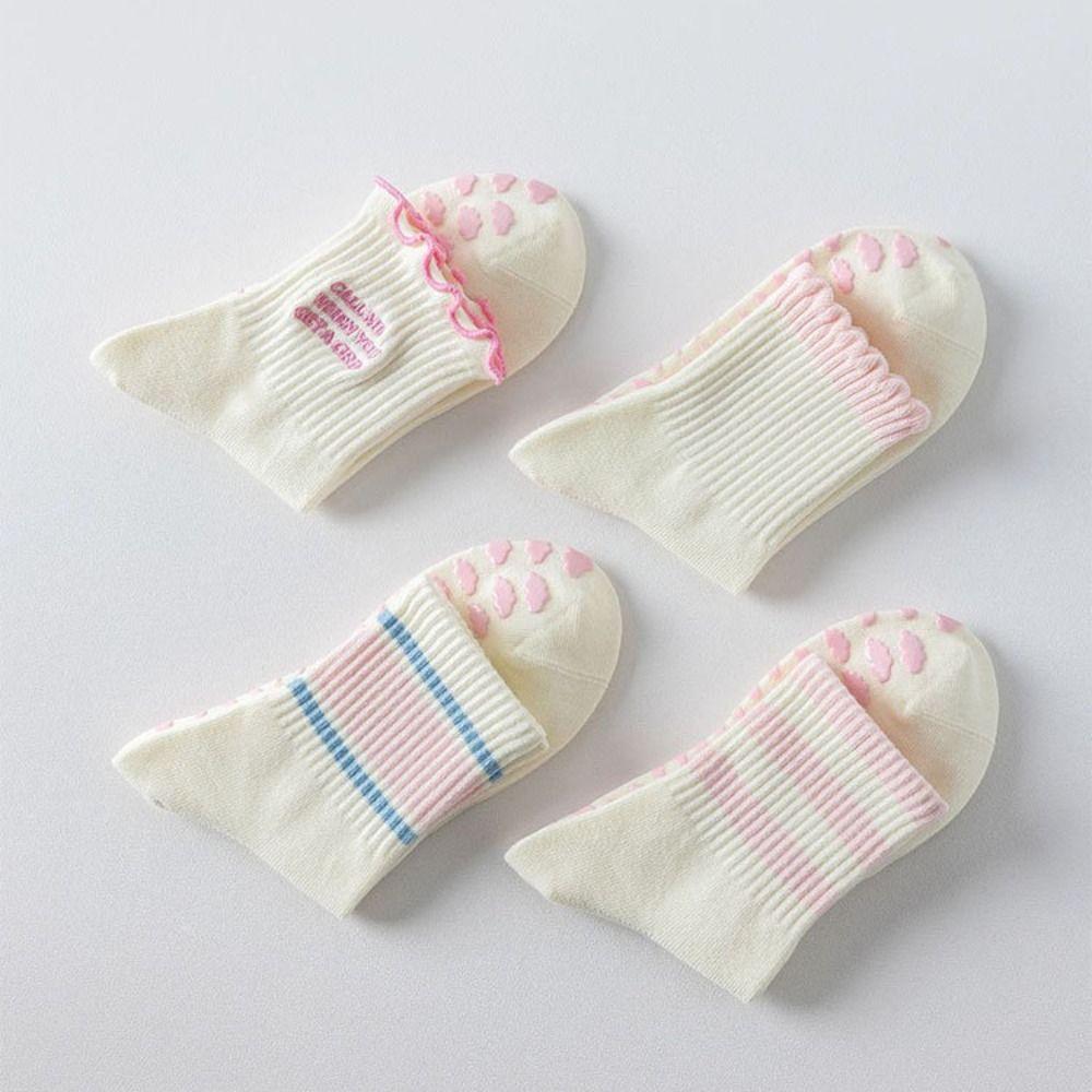 Cotton Pilates Socks for Women Breathable High-elastic Yoga Socks Sweat-absorbent Non-Slip Grip Floor Socks for Yoga Dance