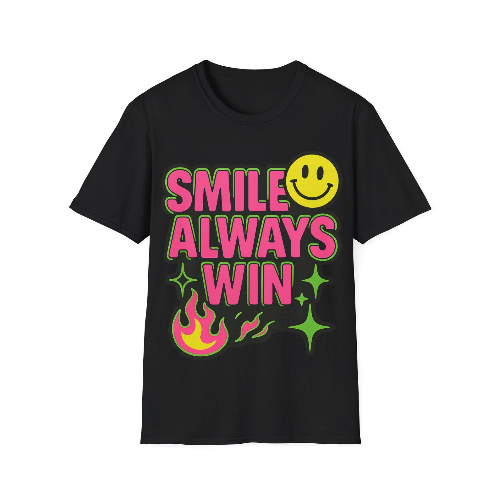 Smiley Face Motivational T-Shirt, Unisex Graphic Tee, Positive Vibes Shirt, Gift for Friends, Casual Outfit XL