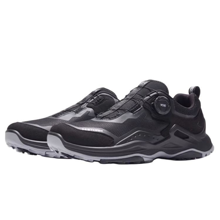 Under Armour Comfortable Shock Absorbing Waterproof Low Top Hiking Shoes Men Shoes Dark-Black 14418023-0033