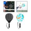 Beach Tennis Padel Racket Carbon Fiber Surface Paddle Racquet with EVA Foam Core for Children
