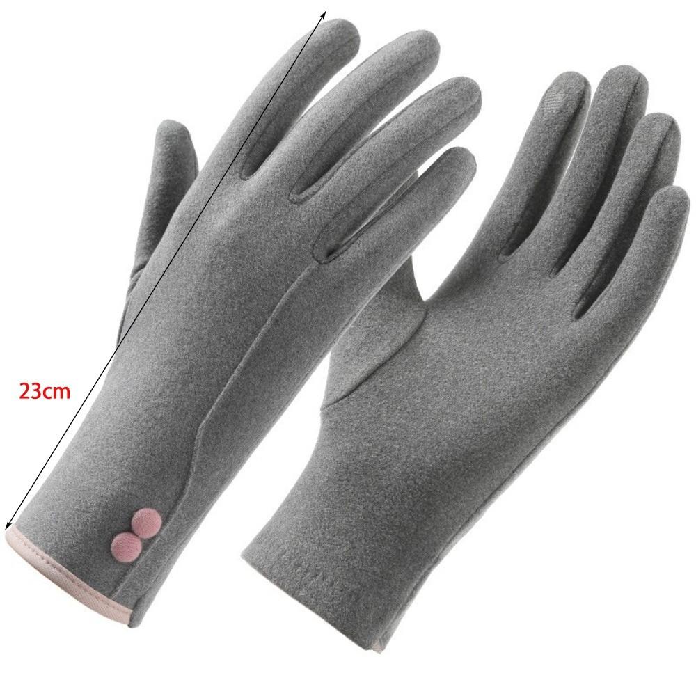 Luvas de Inverno Dralon Tela Sensível ao Toque Dedo Inteiro Luvas de Condução Luvas de Dedo Inteiro Quentes à Prova de Vento para Ciclismo ao Ar Livre Esqui