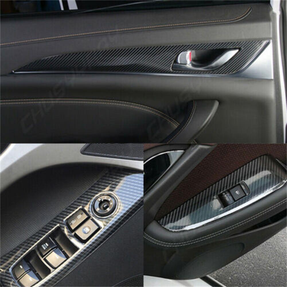 5D Glossy For BMW X5 F15 2014 2015 2016 2017 2018 CarbonFiber Interior Sticker