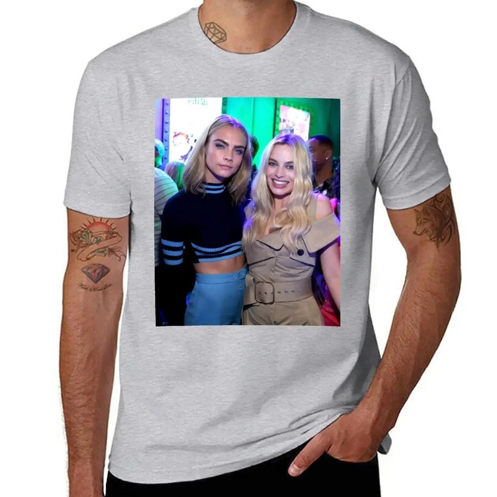 Cara And Margot T-Shirt animal prinfor boys plus sizes Men's t-shirt