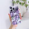 For iPhone 16 15 14 Samsung S23 A23 A52 A33 A73 A53 Huawei Xiaomi Redmi OPPO Vivo Beauty Purple Flowers Design Full Camera Protect Hard Phone Case