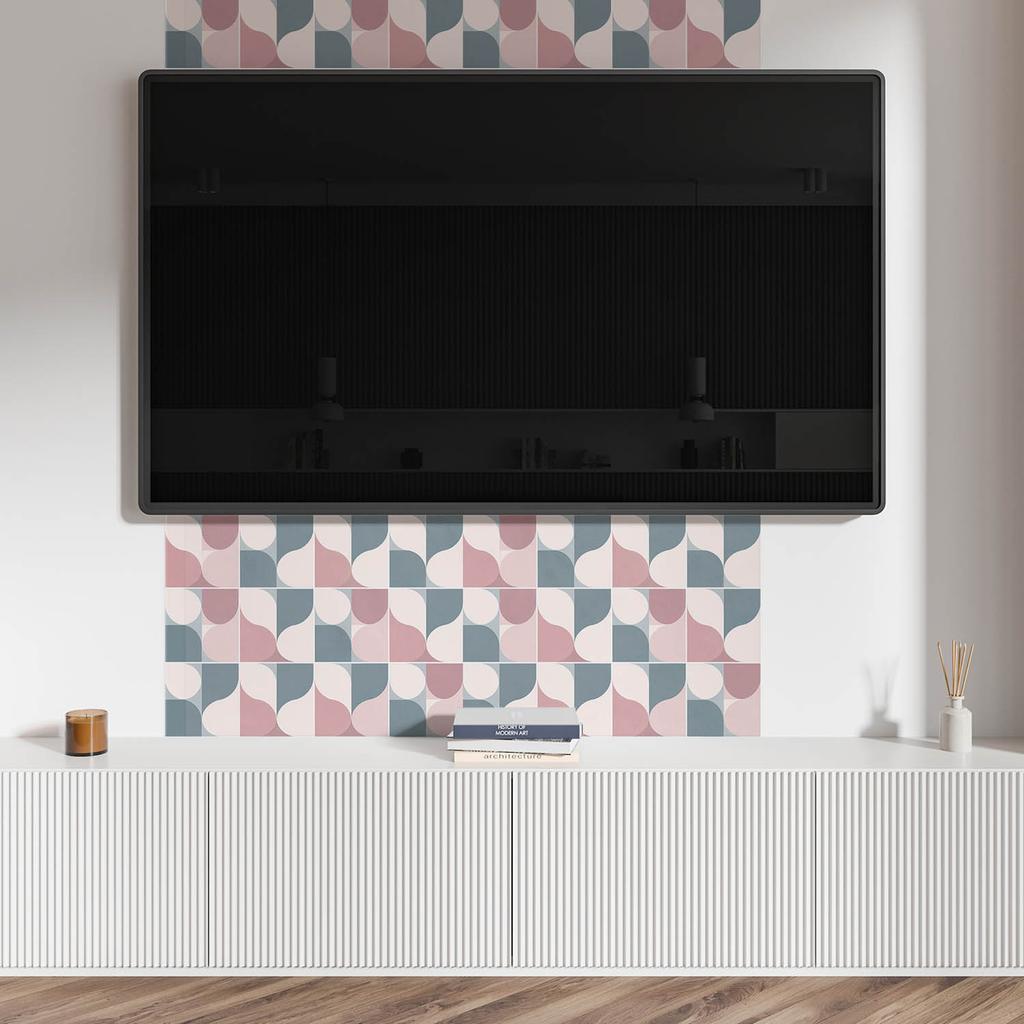 Self-Adhesive Vinyl Panel With Print 120x60 cm Abstract Geometric Pattern