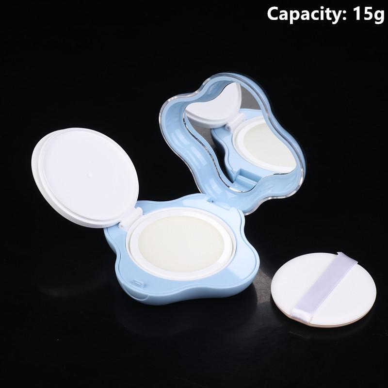 Air Cushion Foundation DIY Box Mini Cute Empty Puff Box Portable Mirror For Bb Cream Cosmetic Makeup Case Container With Sponge