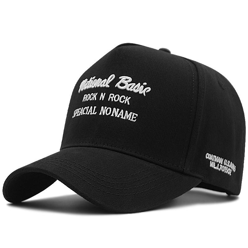 

Plus Large Size 60-66cm Cotton Baseball Caps Big Head Man High Top Trucker Caps Big Size Causal Cool Hip Hop Hat Women 56-60cm 60-66cm чорний білий колір
