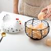 Ceramic for Fresh Egg Holders Countertop Farm Style Cute Perfect Housewarming Gift Multi-function Fine Workmanship Durab