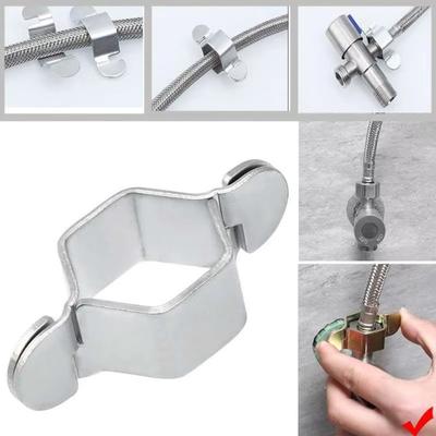 1/5 buc Cheie hexagonală portabilă din oțel inoxidabil Detașabilă Cheie hexagonală cu 4 puncte Reutilizabilă Cheie pentru robinet Reparații baie