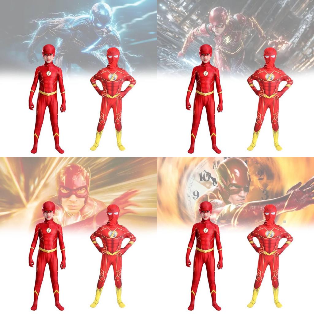 Comics The Flash Milk Silk Cosplay Jumpsuit For Roleplay And Stage Performance Special Characters Included
