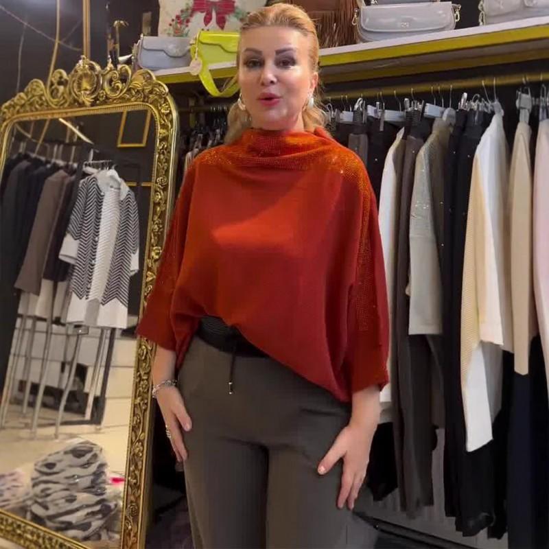 Fall Winter Slimming Turtleneck Knit Sweater Loose Fashion Simple Design Women