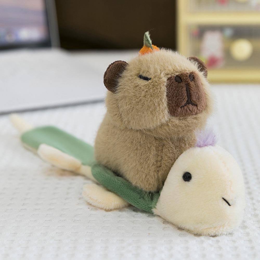 Turtle Capybara Plush Hand Ring Goose Animal Plush Slap Bracelet  Home Decor