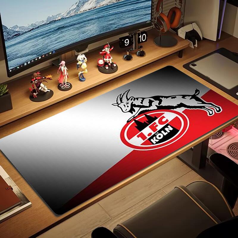 1.FC KoIn Color Mouse Pad Large Gaming Table Cushion Non-slip Laptop Tablet Big Mousepad XXL Mat Mini PC Playmat With Lock edge
