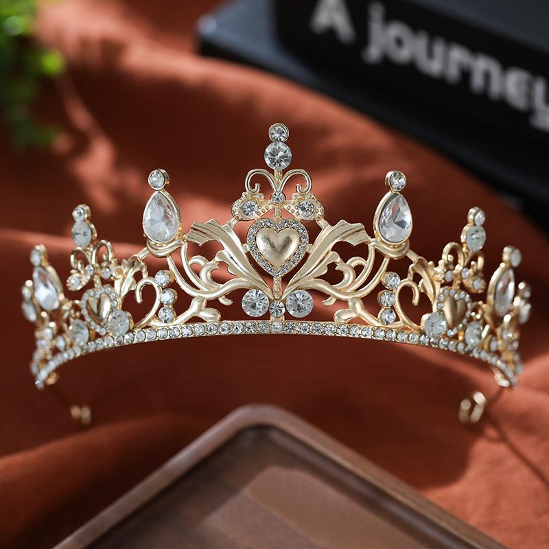 European & American Rhinestone Crystal Bridal Alloy Crown