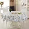 New 150cm Cushion Waterproof Round Flower Tablecloth Washable Oil Resistant Tea Cloth Hotel Restaurant