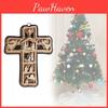 Mehrschichtiges Holzkreuz Weihnachtsornament Dekorative Hängefigur für Partys