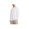 Under Armour Solid Color Casual Heavyweight Training Long Sleeve Drop Shoulder T-Shirt Men Tops White 1382890-100