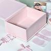 Creative PU Magnetic Storage Box Dustproof with Cover Card Storage Box Cute Pink Cat Snack Storage
