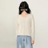 Basic House Women's V-Neck Wool Blend Cardigan