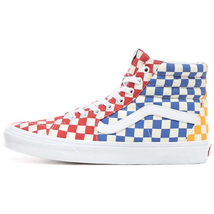 

Кроссовки унисекс Vans Sk8-Hi Multicolor Checkerboard Multi-Color True-White VN0A38GEVLV