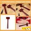 1Pcs Judge Hammer Lawyer Gift Gavel Car Mini Wooden Solid Mallet Ornament