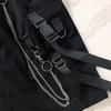 Mid-Rise Elastic Waistband Multi Pockets Chain Strap Decor Men Shorts Outdoor Fitness Cargo Short Pants