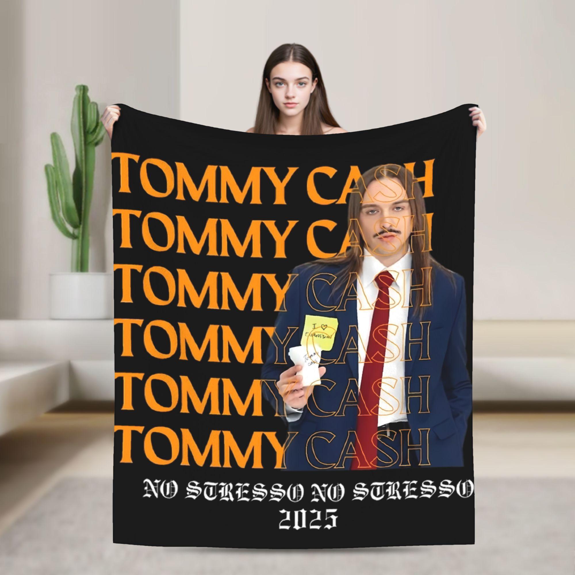 Tommy Cash Espresso Macchiato Blankets Soft Novelty Plush Throw Blanket For Couch Chair Travel Flannel Bedspread Bed Cover 75x90cm