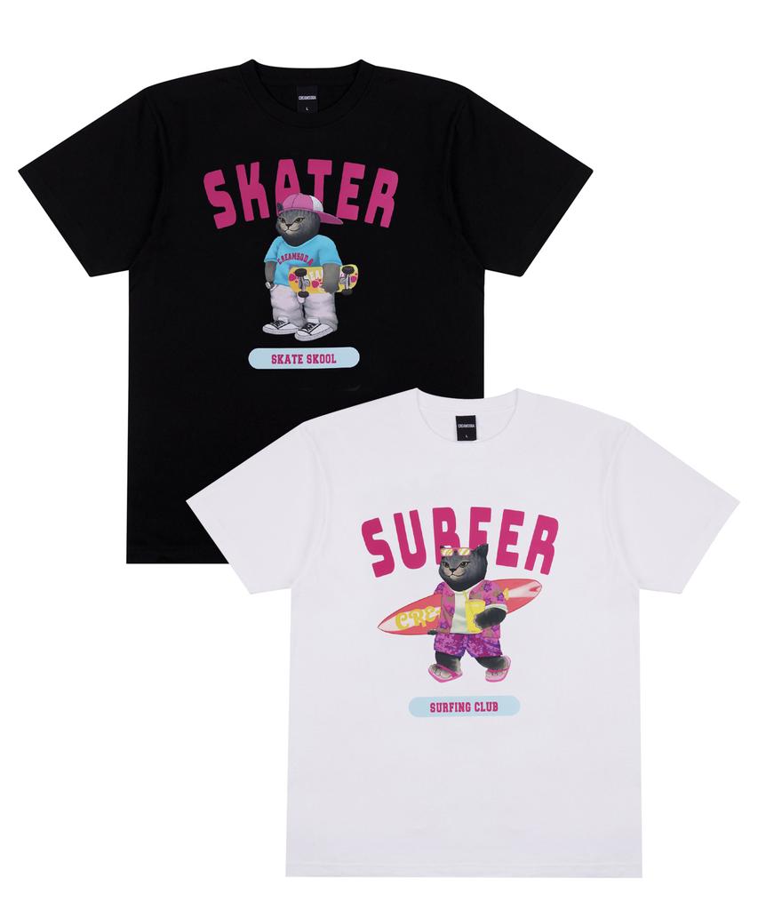 CREAM SODA LAB Skater & Surfer Short Sleeve T-Shirt Set