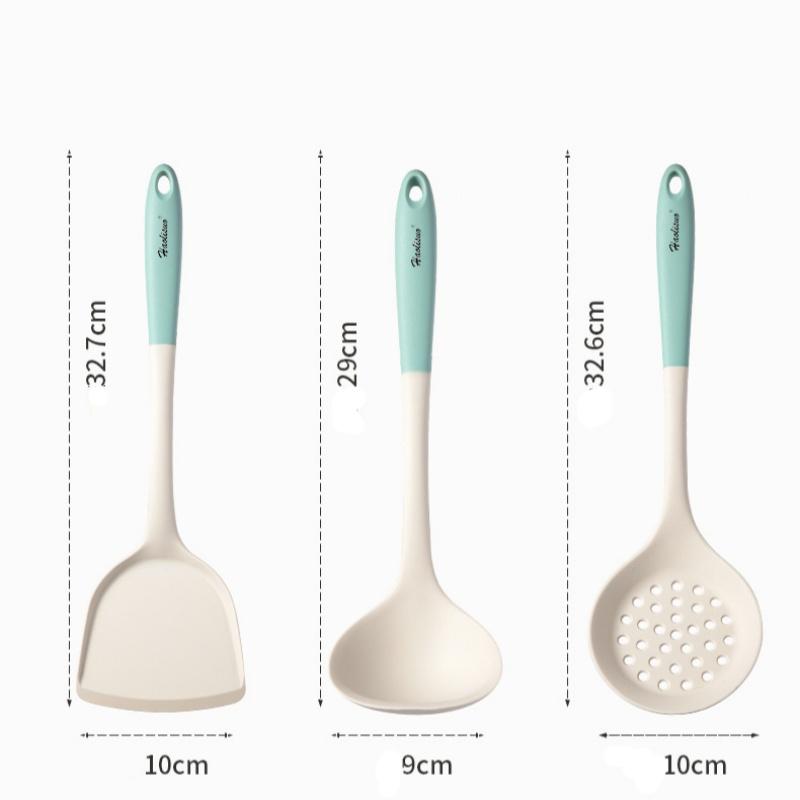 Cooking Silicone Strainer Food Non-Stick Heat-Resistant Colander Spoon Skimmer Strainer Cooking Kitchen Tools