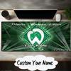 Custom Name Mouse pad Green And White Werder Mouse pad, Gaming Mouse Pad, keyboard pad, Desk Decor for computer notebook Fan Birthday Gift