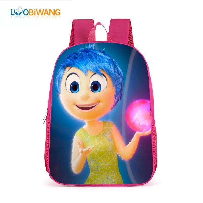 Inside Out 2 Kids School Backpack 17 Inch Oxford Fabric Bag Girls Boys Lightweight Anti-Theft Comfortable Student