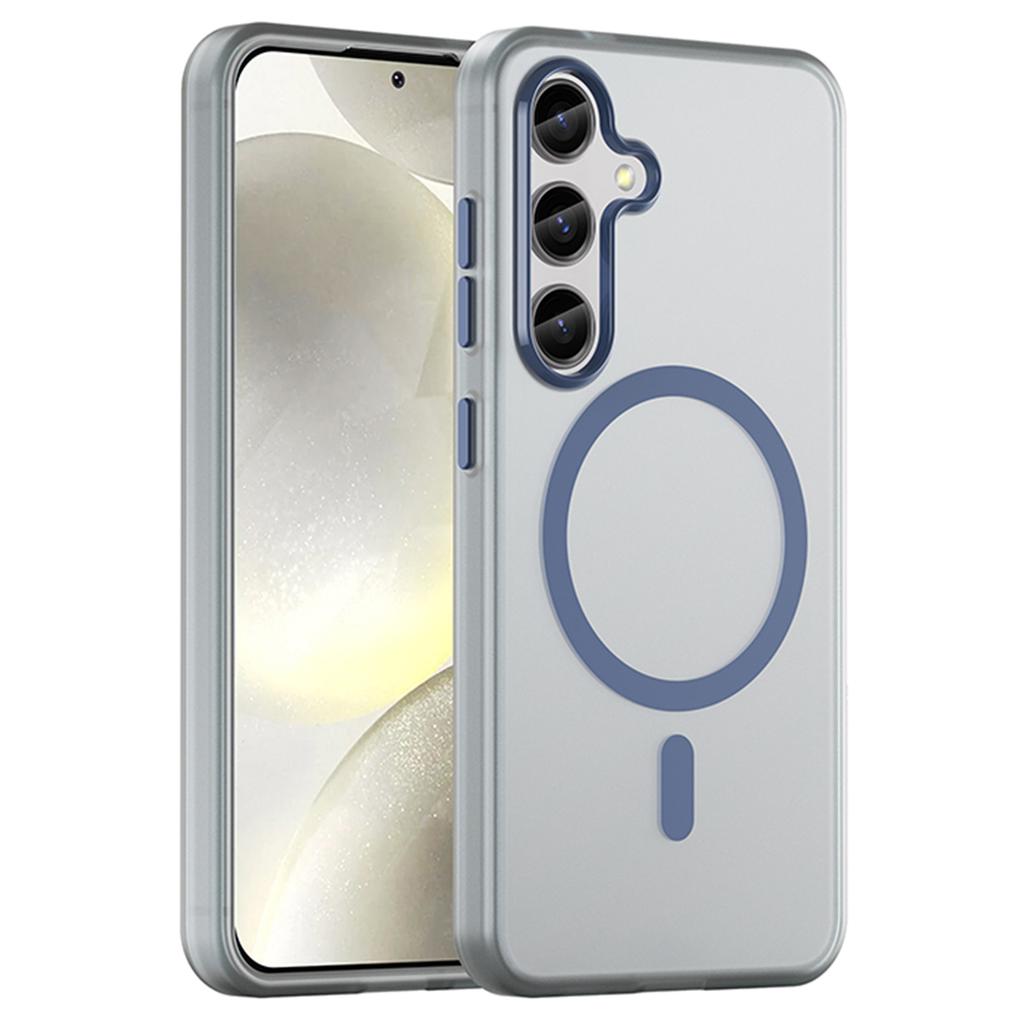 For Samsung Galaxy S25+/S24+ Magnetic Case TPU+PC Translucent Frost Back Phone Cover